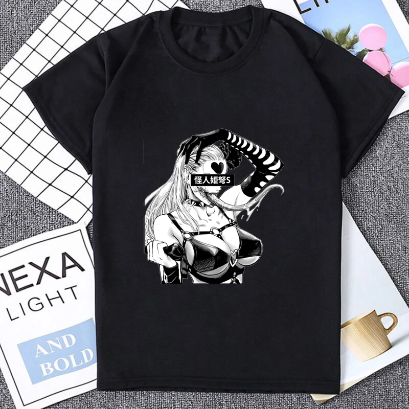 Hot Sale Darling Hentai Anime T Shirt Harajuku Creativity Acg Otaku Tshirt Babe Waifu Unisex Clothing Streetwear Fashion Tees