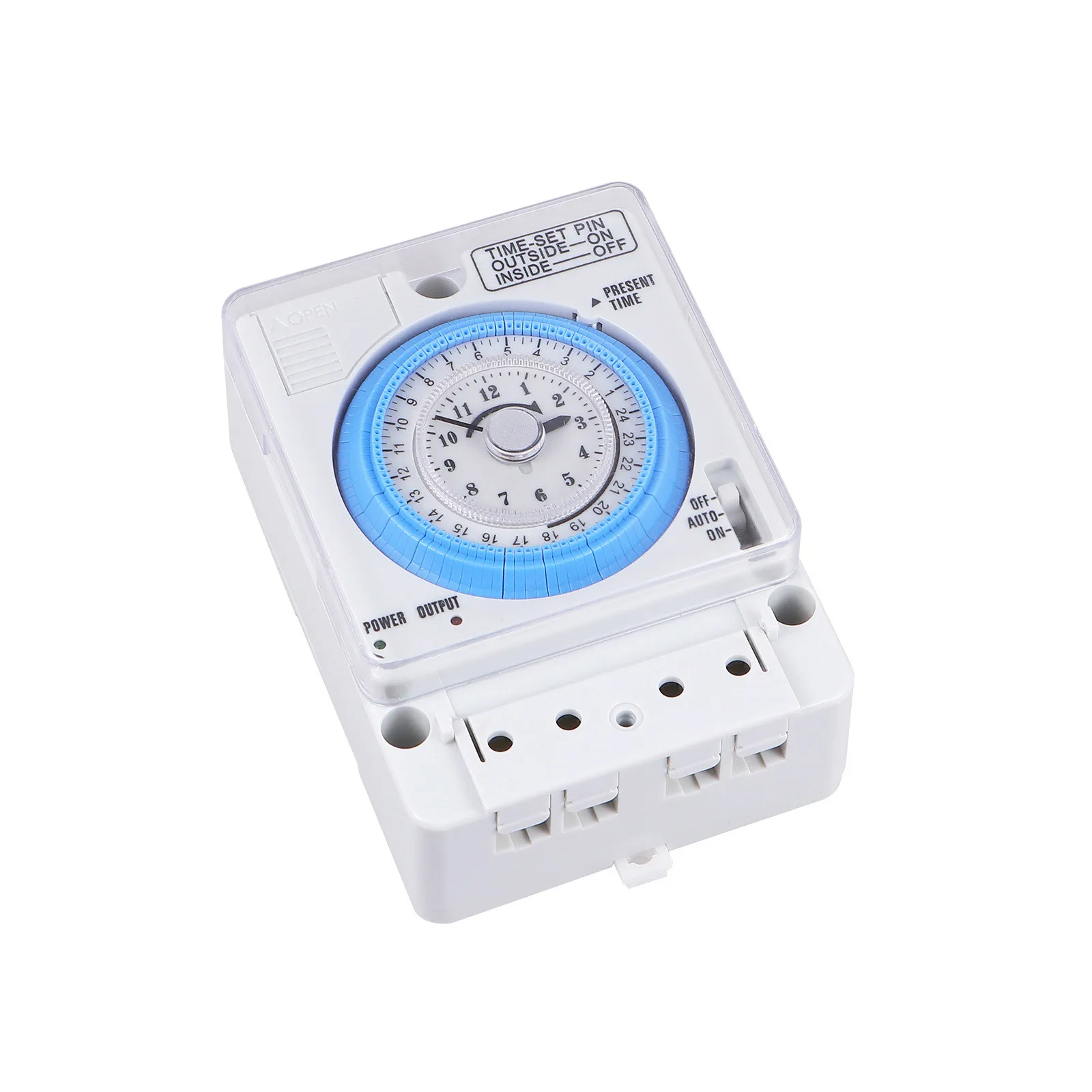 

Mechanical Kitchen Timer White 48Vac/Dc Portable Analog Countdown Timer For Baking Cooking Eggs Cakes Compact Manual