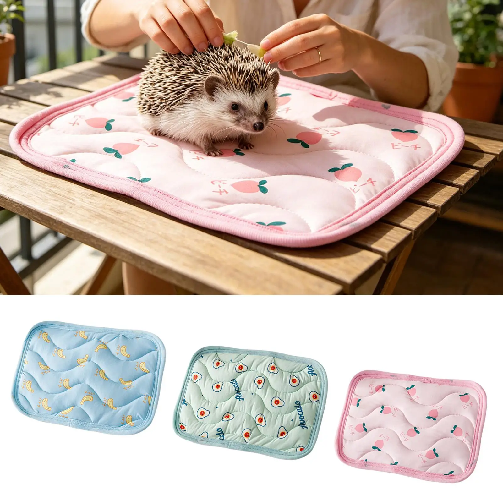 Small Pet Cooling Mat Washable Sleeping Pad Guinea Pig Rabbits Hamster Hedgehog Cool Blanket Summer Chill Bed Travel Home
