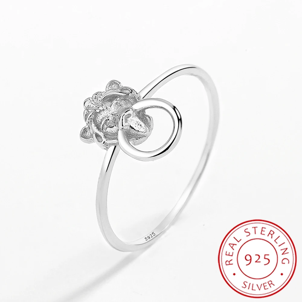 

2022 NEW Fashion Oil Painting Portrait Couples Rings For Women Geometric Original Genuine Sterling Silver Anniversary Jewelry