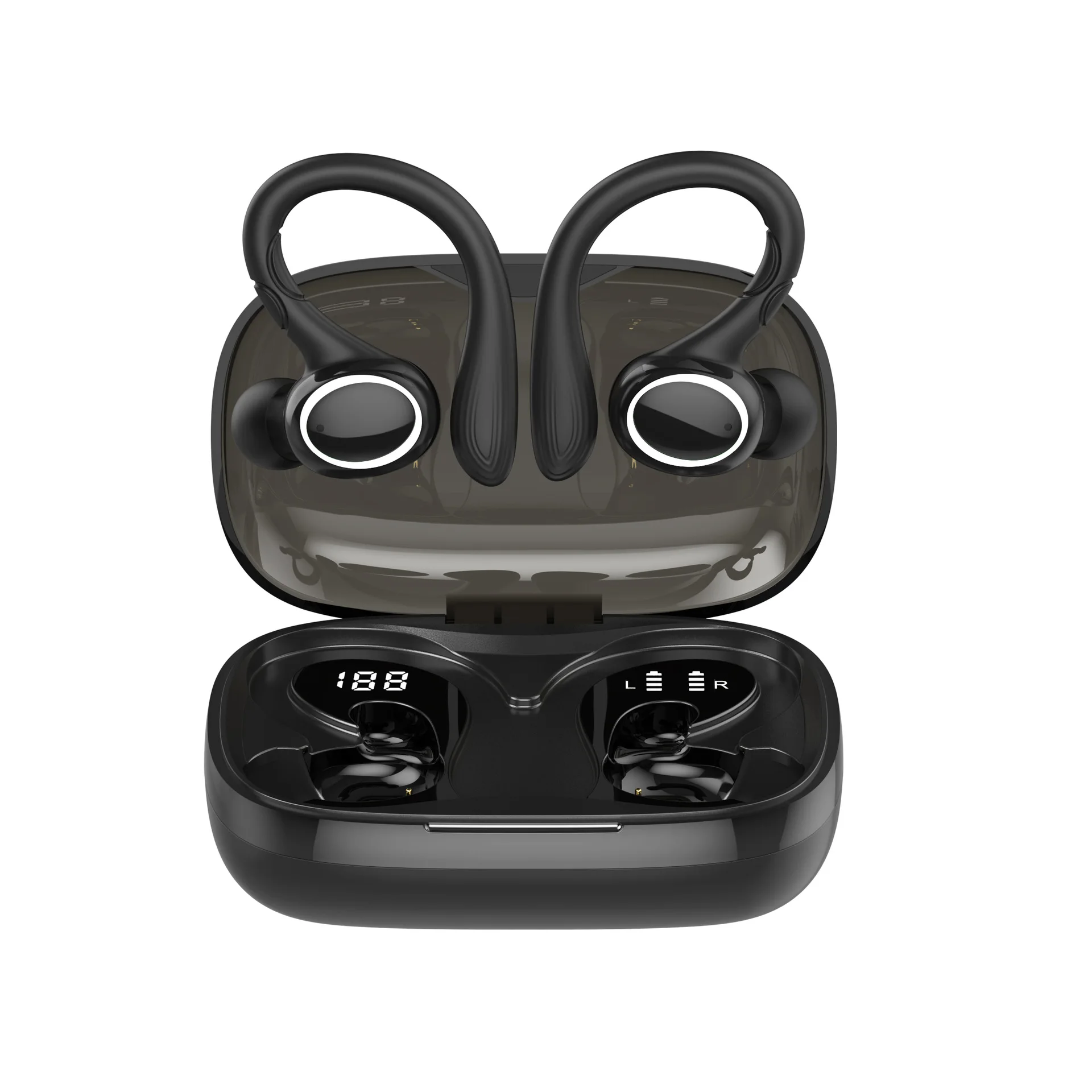 

I25 Sports Bluetooth Earphones tws Ear mounted Digital Display Noise Reduction Intelligent Touch True Wireless Earphones