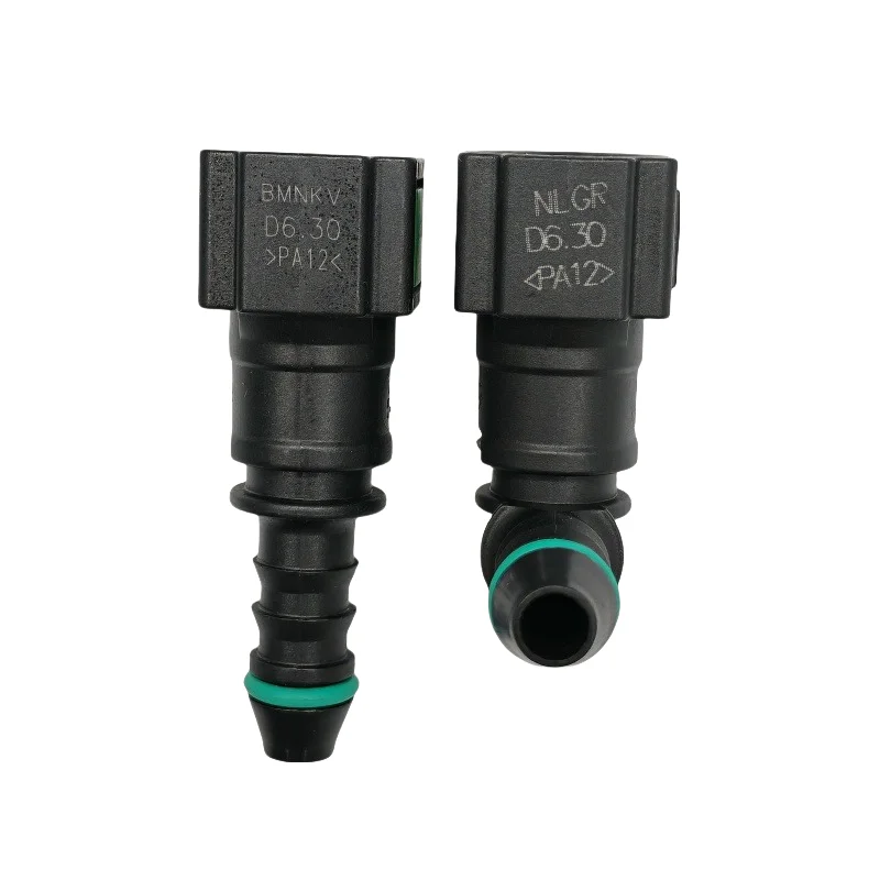 6.30mm ID6 auto Fuel line quick connector with 180 and 90 degree SAE  fuel pipe fittings  female joint 2PCS a lot