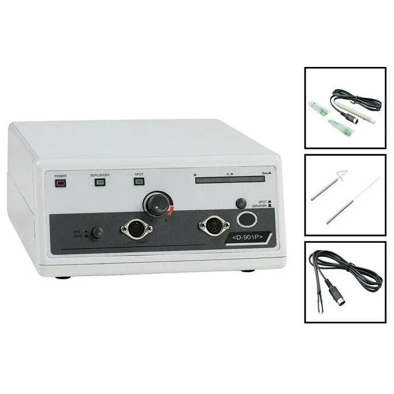 

2-In-1 D-901P Hair Removal and Speckle Removal High Frequency Beauty Facial Skin Epilator Skin Care Salon Machine with Tweezers