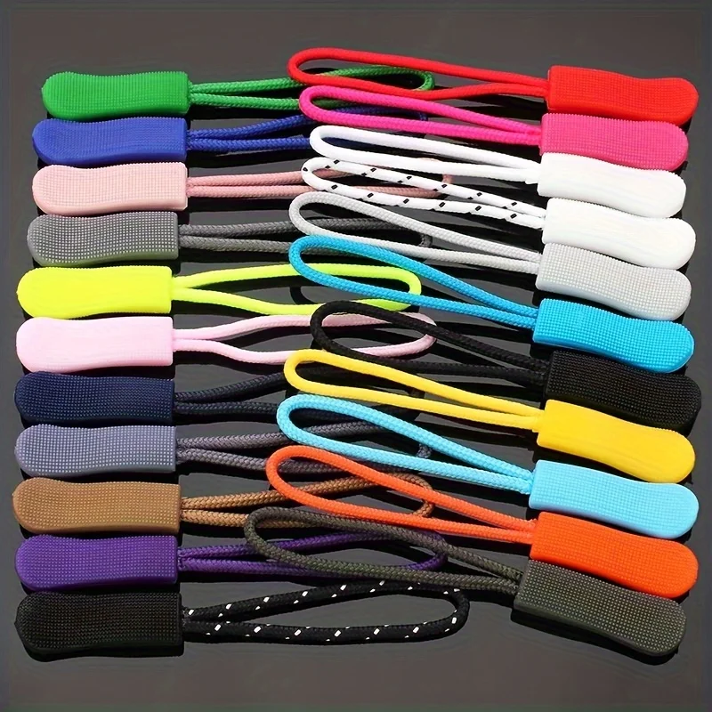 

50pcs Detachable Zipper Pull Replacement Tabs, Durable Zipper Extender Fasteners, Suitable for Suitcases, Backpacks, Jackets, Wa