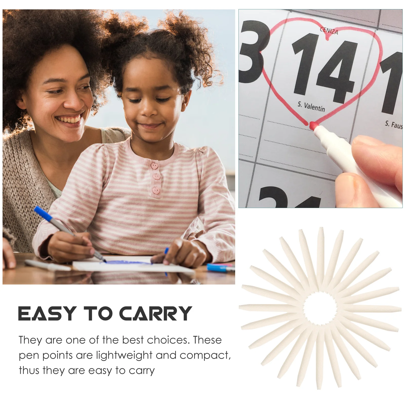 

50 шт. сменные наконечники для ручек, портативные наконечники для ручек для масляной живописи для студентов, маркеры, многоразовые наконечники для классной комнаты