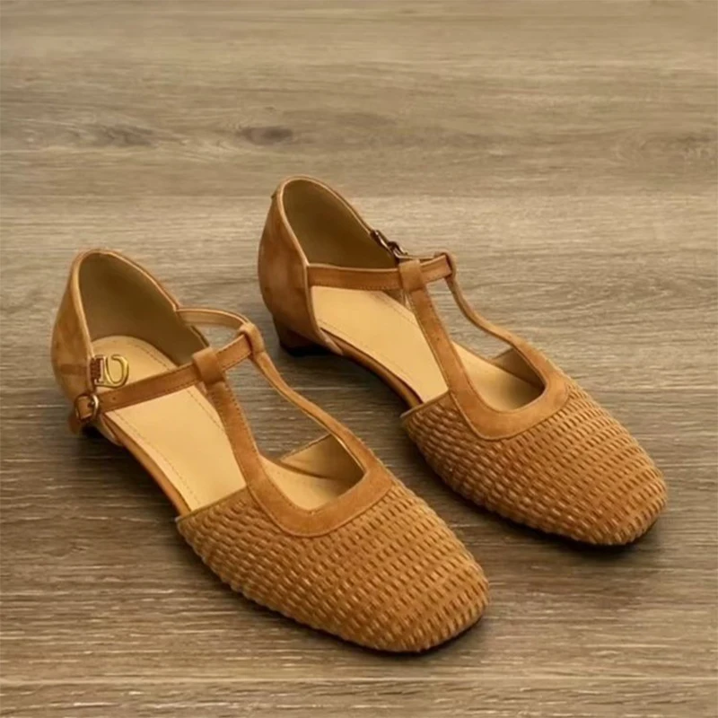 

Женские босоножки на каблуке, элегантная летняя женская обувь, повседневная модельная обувь 2024, массивные туфли, сексуальные тапочки, удобные прогулочные сандалии Mujer De Sandalias