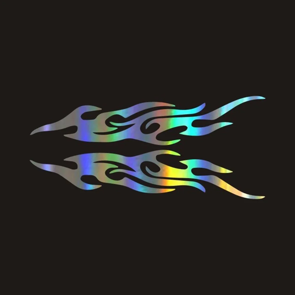 

DIY Flame Vinyl Decal Sticker Waterproof For Car Motorcycle Gas Tank Fende Mirror Flame Car Sticker Modified Decorative Stickers