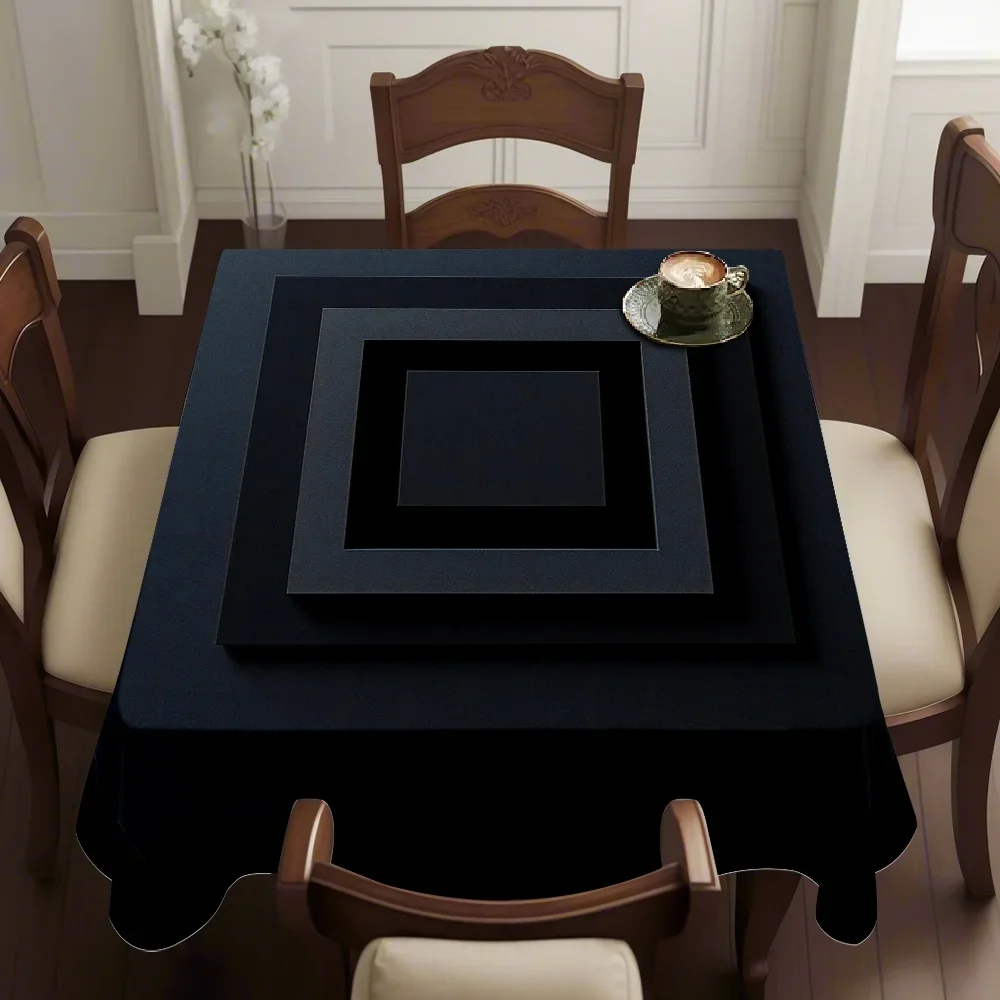 JIT1pc Fashion Creative High-End Printed Square Tablecloth Thickened, Classic, Simple, Yzb