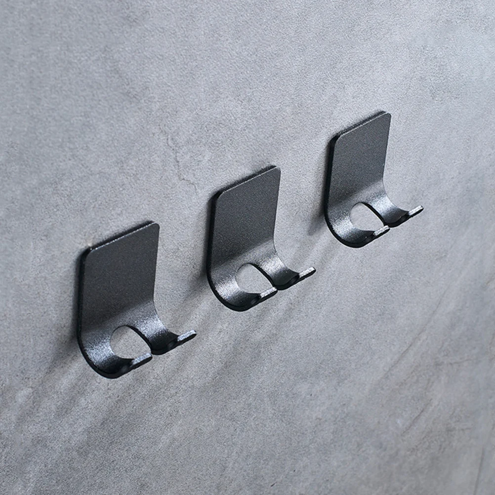 

4pcs Razor Hanger Space Aluminum Hook Stand Multifunctional Wall Mount Heavy Duty Kitchen Bathroom Bedroom Living for Towel