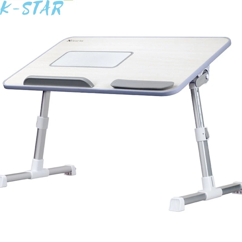 K-STAR Multifunction Simple Folding Laptop Desk With Cooling Fan Lifting Small Table Dormitory Computer Table BedDesk 2020 New