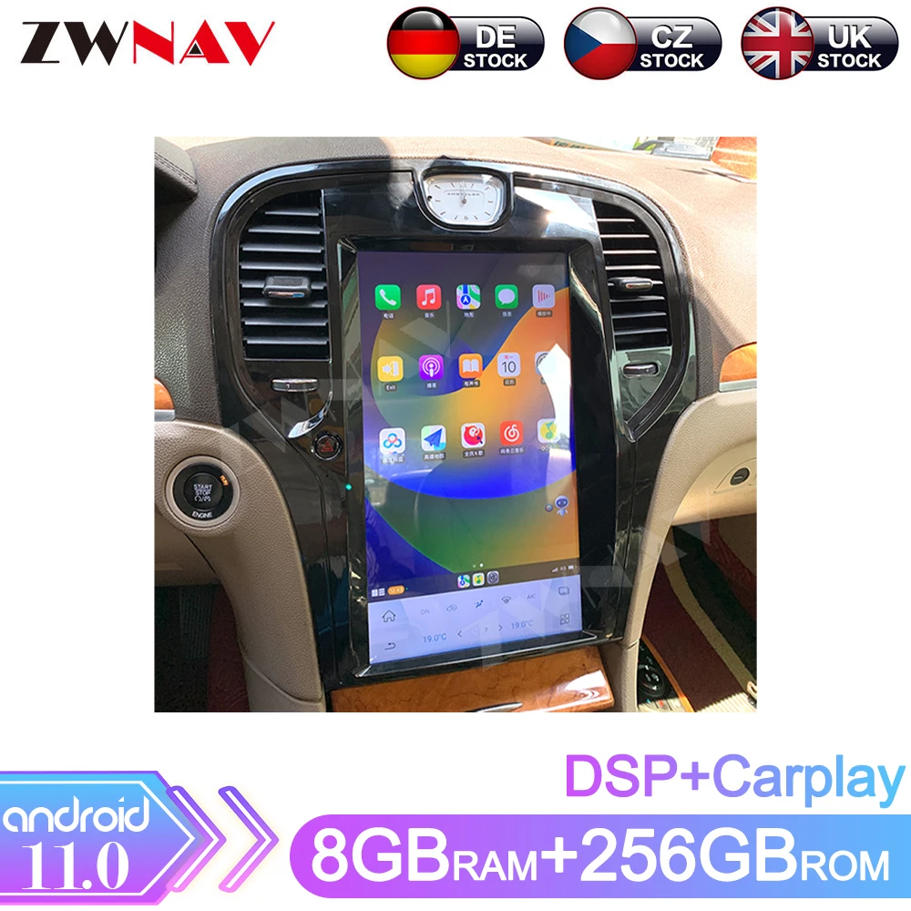 

Android 11 Car Radio DVD Player For Chrysler 300C Limited 2012 - 2019 Car Multimedia Video Stereo GPS Navigation 2Din Head Unit