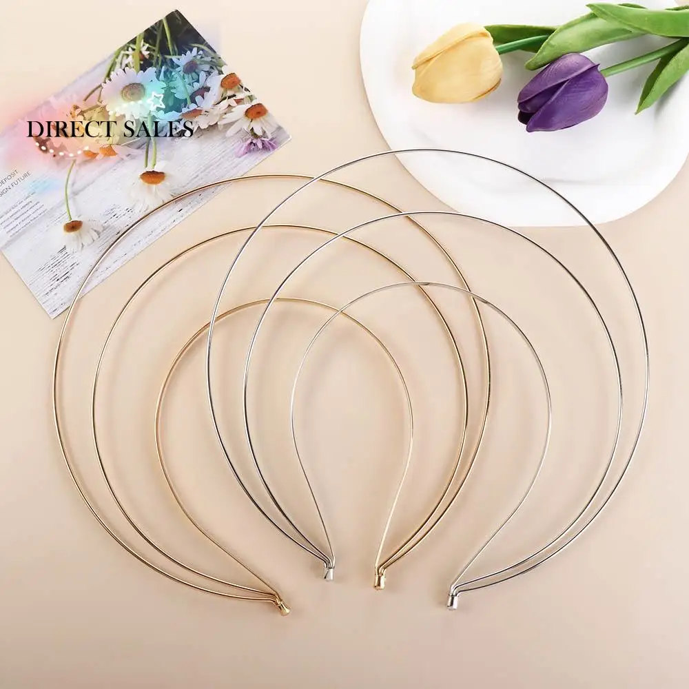 

DIY Metal Base Headband Bridal Wedding Hair Hoops Girl Women Hair Accessories Goddess Angel Gold Multi-layer Halo Hair Crown