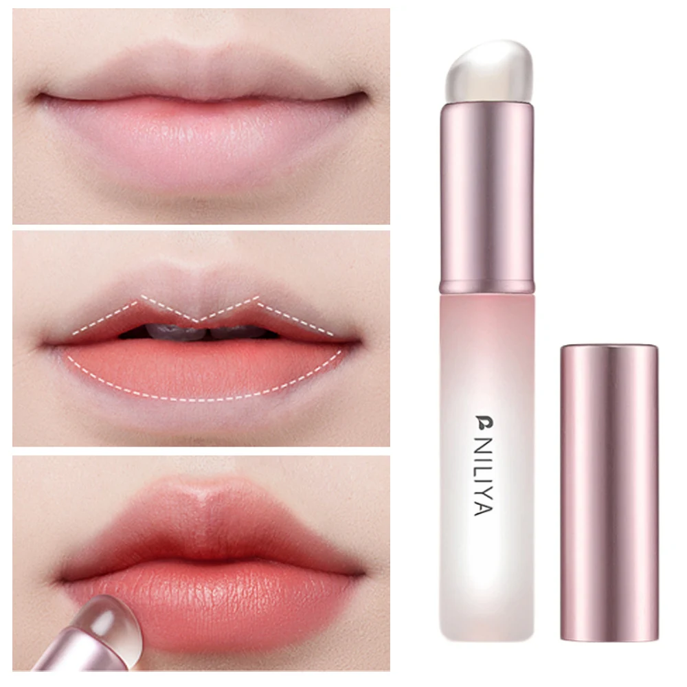 

Multifunctional Silicone Lip Brush With Cap Round Head Lipstick Applicator Soft Q-bounce Concealer Brush Q-bounce Makeup Tool