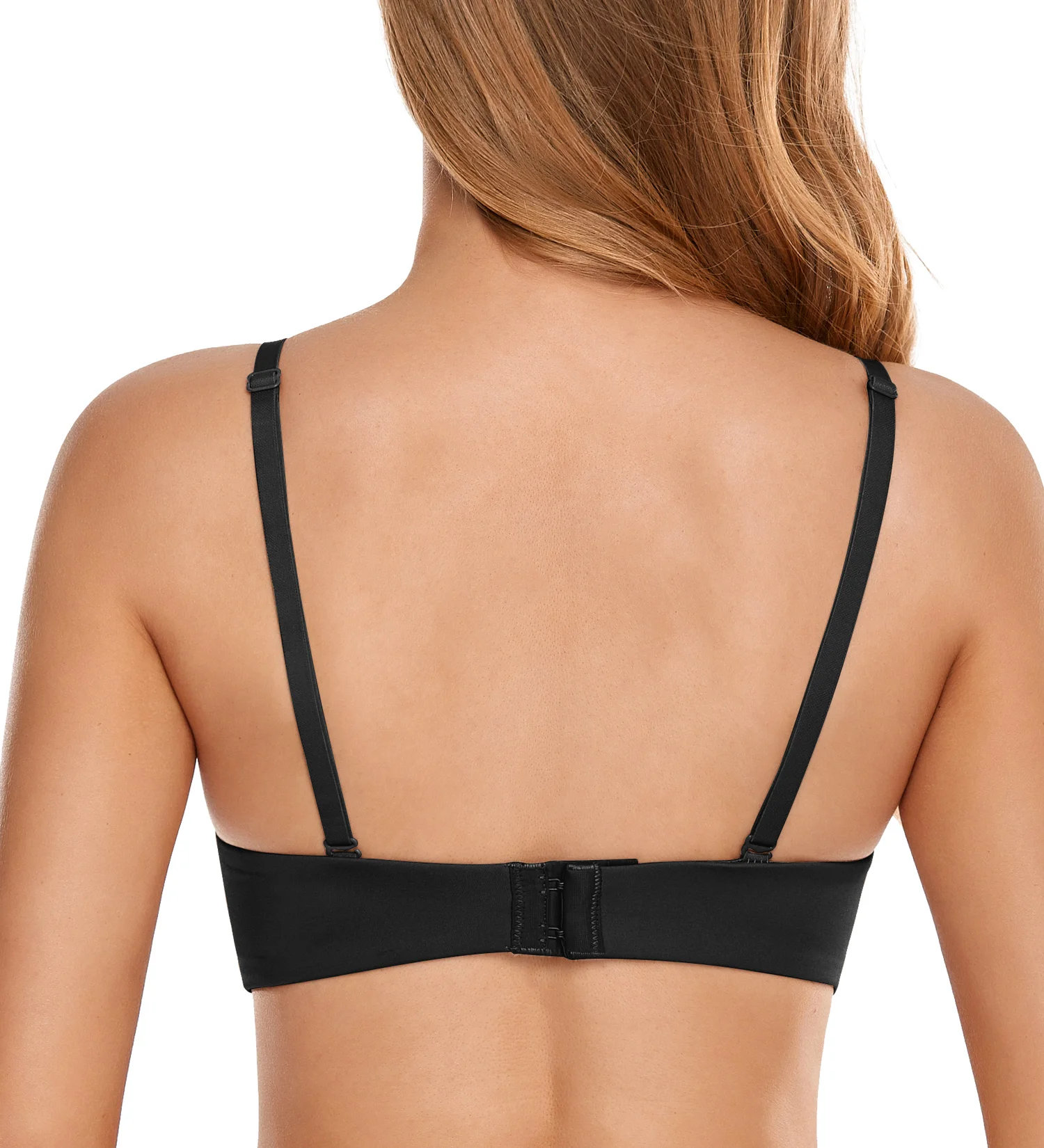 Women Push Up Strapless  Seamless Bra Halter No Show Convertible Underwired Support