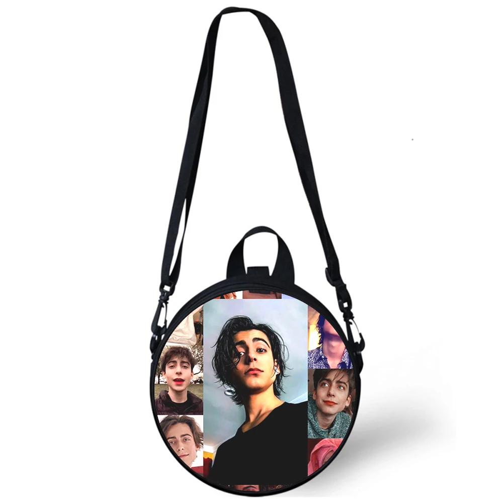 Aidan Gallagher Numero Cinque Borsa per asilo per bambini Stampa Borse a tracolla a tracolla per le donne della scuola Mini zaini rotondi Borsa Rugtas