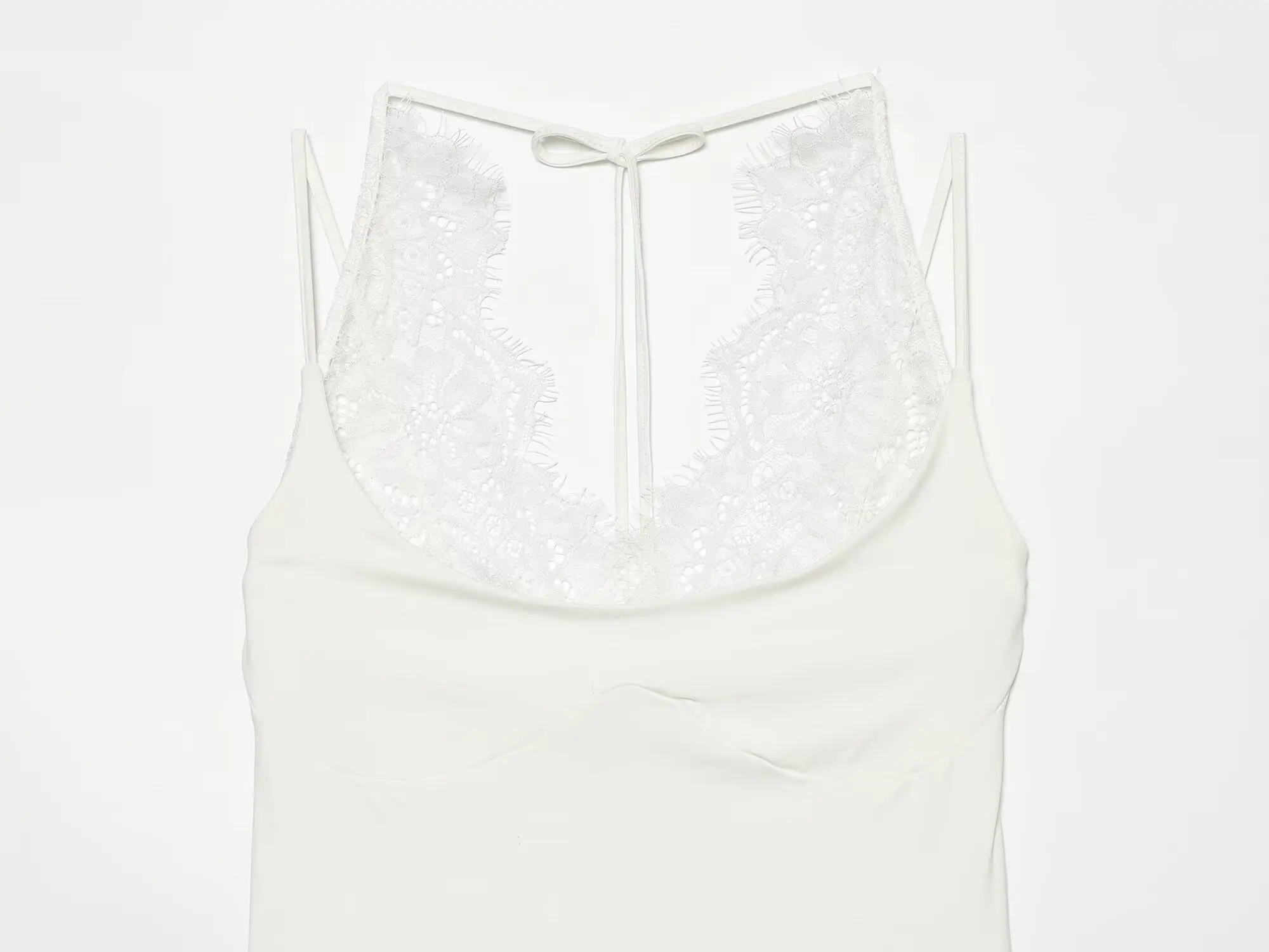 TFMLN Damen Neckholder-Top mit Spitzenbesatz, schickes ärmelloses Cami-Top, Sommer, neu, einfarbig, sexy, schlankmachend, für Ausgeh-Looks, lässige Damenbekleidung – Detail 11