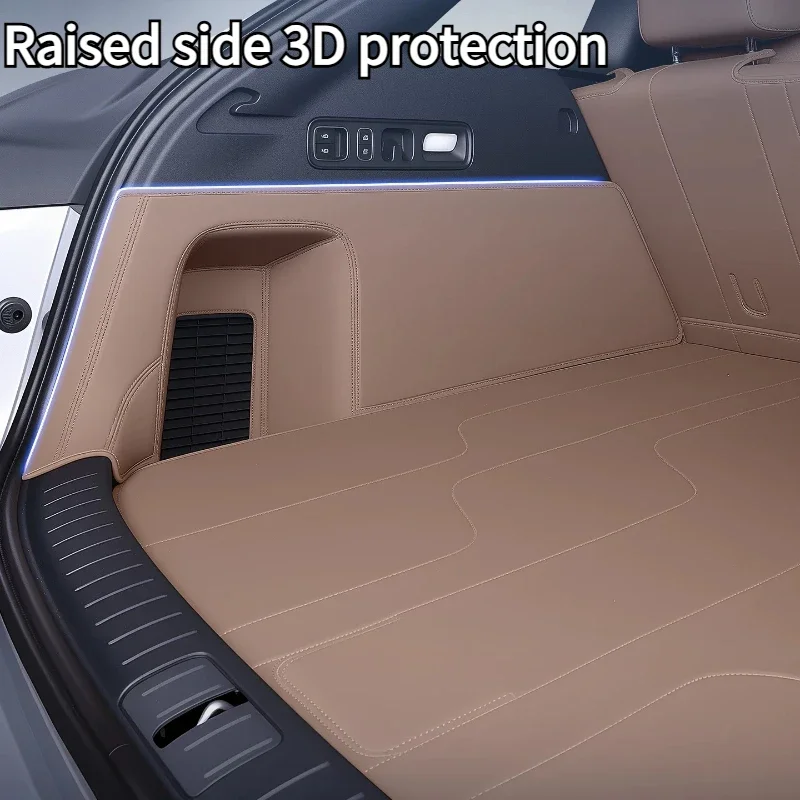 For Li Auto L6 2024-2026 Cargo Liner Car Full-Coverage Trunk Mat Waterproof and Wear-Resistant Leather Protective Pad Accessory detail image 4