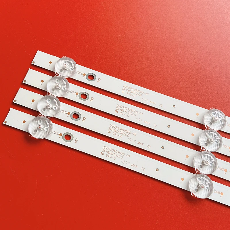 KIT 5/10 Strip lampu latar LED, untuk Hisense 50h6e1 97cm