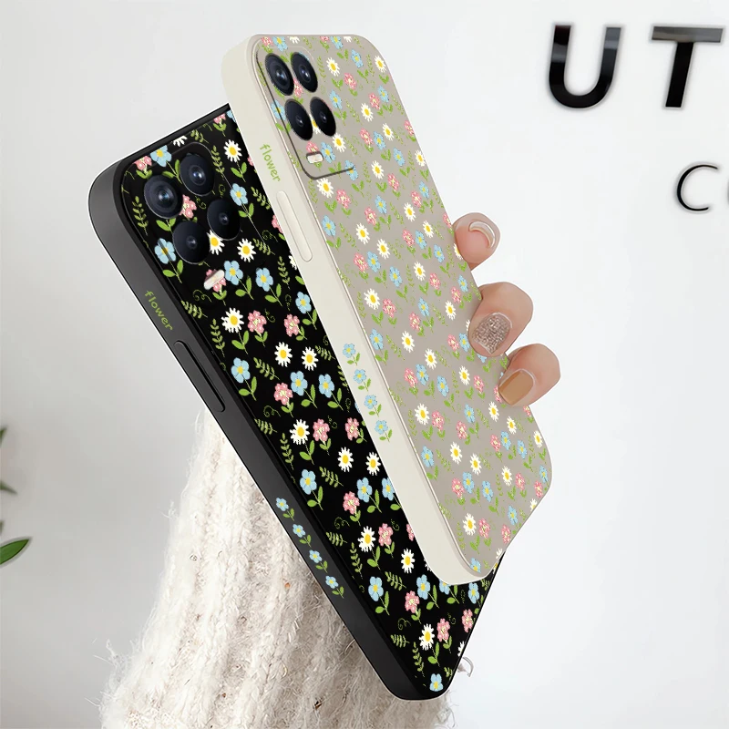 Phone Case For OPPO Realme Narzo Note 80 50 60X 60 Pro N55 N53 50i 50A Prime 30 Fashion Little Flower Print Shockproof Cover view 4
