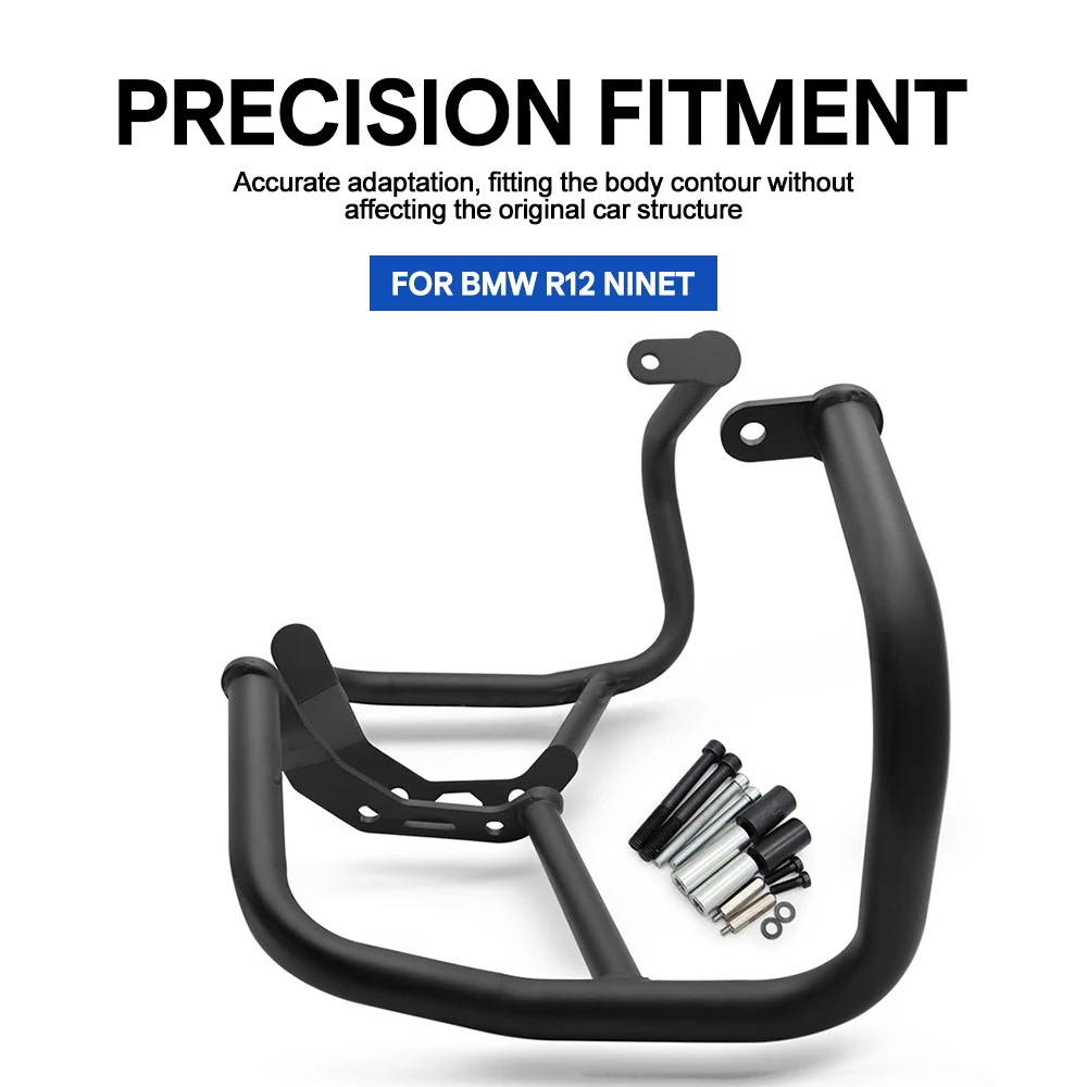For R12 2024-2025 R12 nineT 2024-2025 R12S 2024-2025 R12GS 2025-2026 Moto Front Lower Crash Bar Engine Guard Protection Bumper