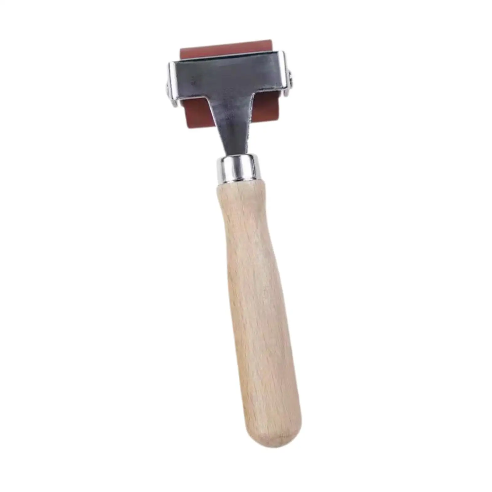 Rubber Roller with Wooden Handle Brayer Tool Ink Roller Tool Brayer Roller