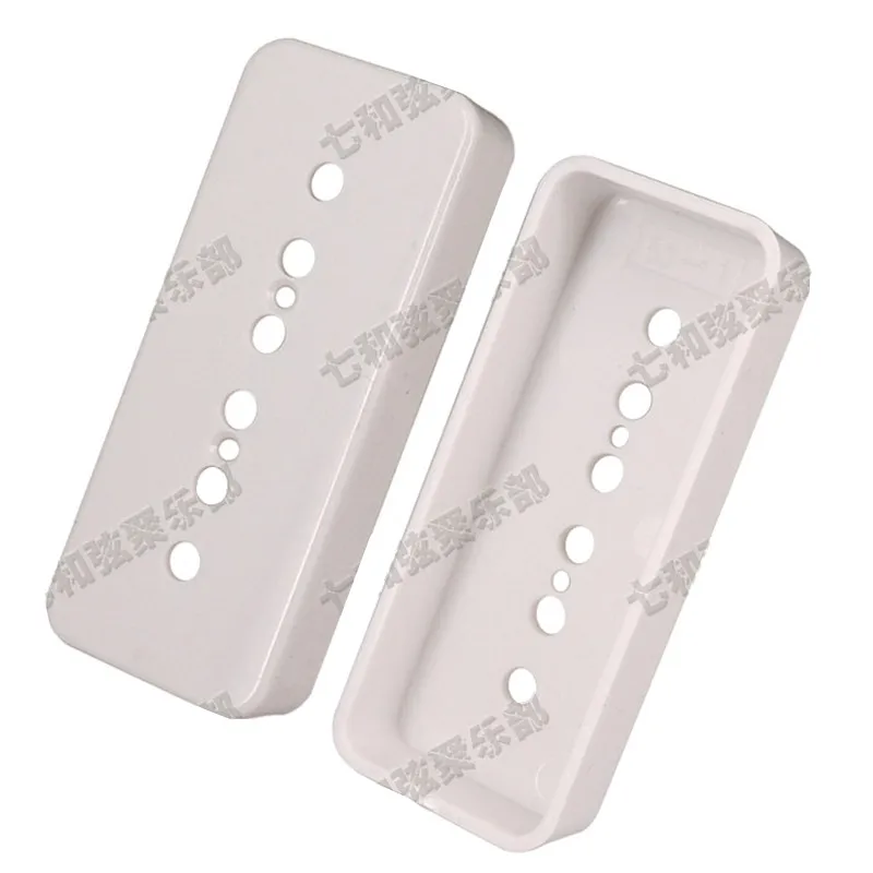 2Pcs White Soap-bar guitar Pickup Cover For Electric Guitar Soapbar Guitar Humbucker Cover lid shell top guitar accessories