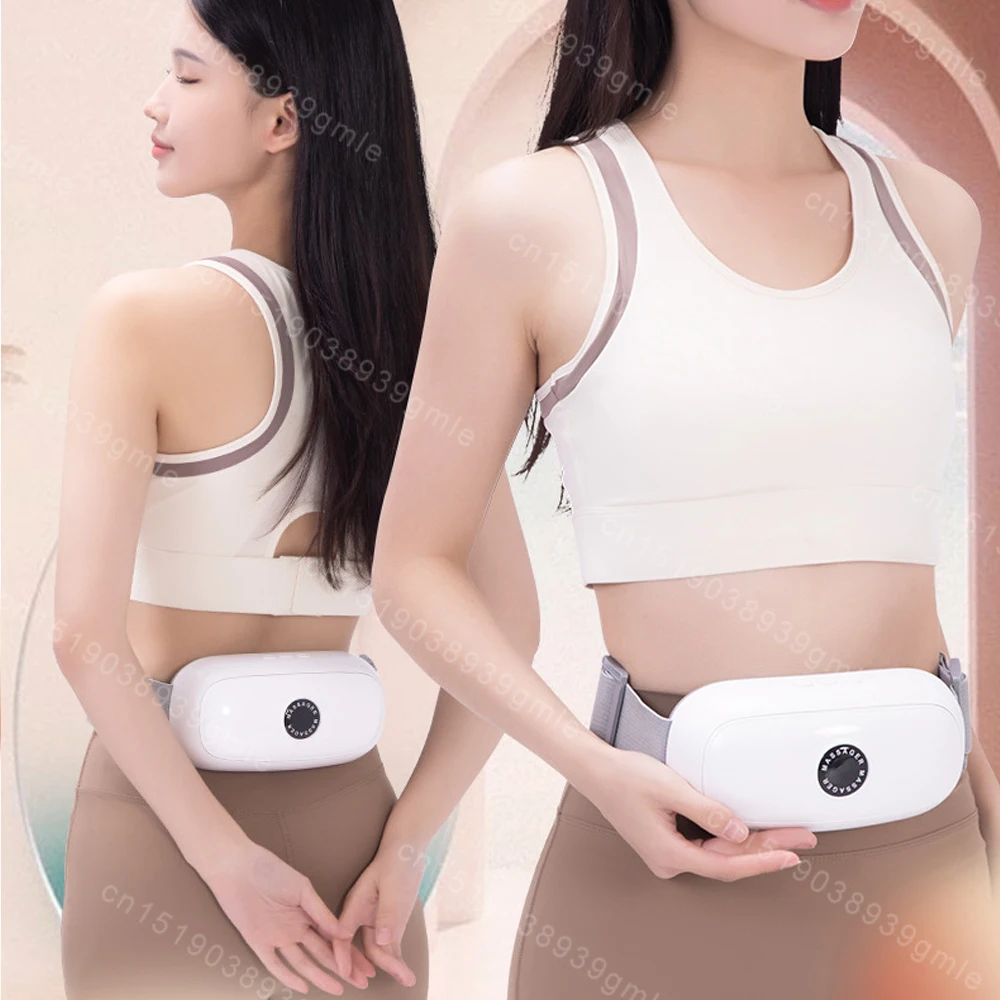 Bianstone Abdominal Massage Instrument Electric Waist Massager Belt Lumbar Vibration Massage Belt Relieve Pain Muscle Relax