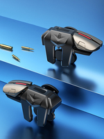 2pcs 6 Finger Gaming Trigger Latency-Free Control for PUBG Game Physical Buttons Game Controller for Iphone Android Smart Phone