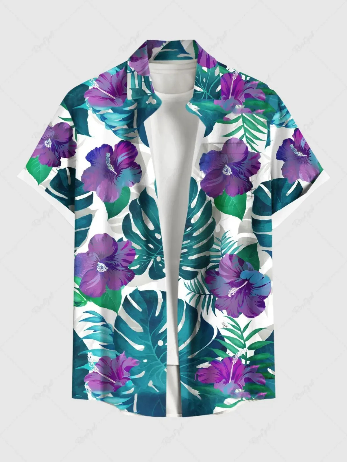 Hawaiian Men's Summer Shirts, 3D Printing, Short Sleeves, Buttons, Lapel, Oversized Tops, Men's Casual Shirts, 2025
