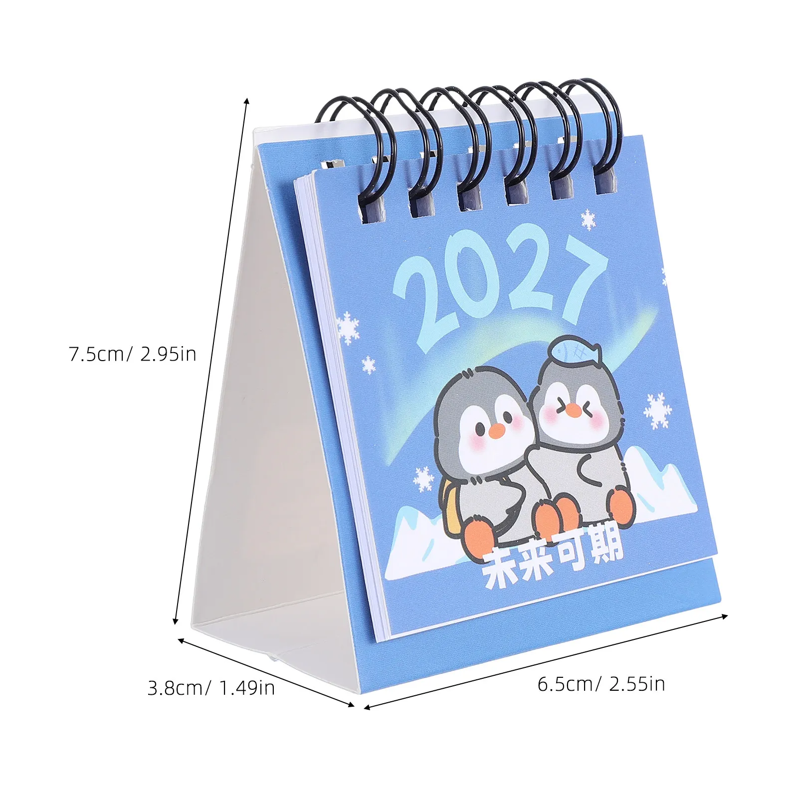 Slim Mini Desk Calendar for Workspace Home Office Decoration Compact Table Calendar with Readable Numbers and Sleek Finish