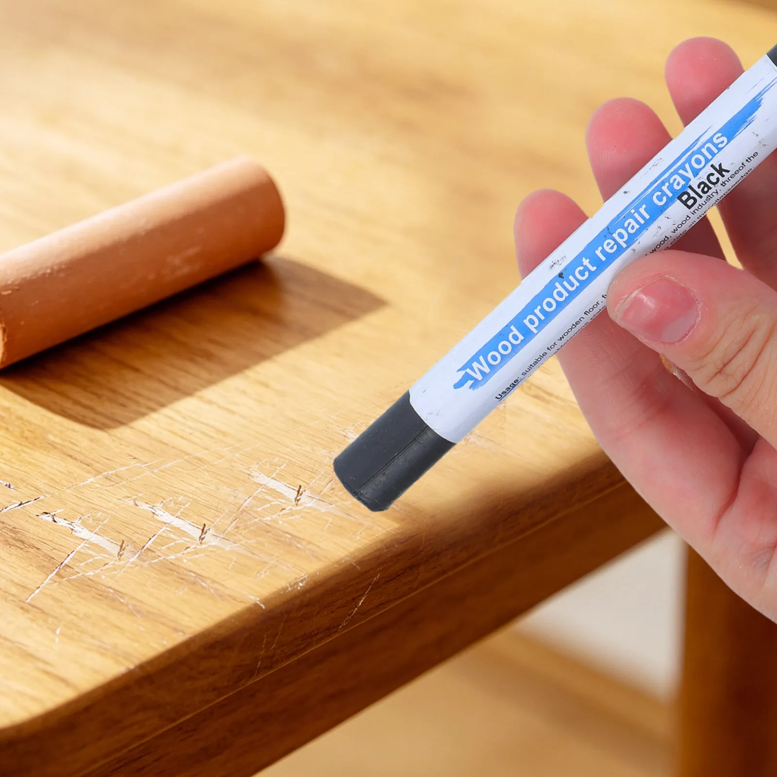 20Pcs Wood Scratch Repair Crayons Furniture Repair Markers for Cabinets Tables Floors Wood Grain Restoration DIY Touch