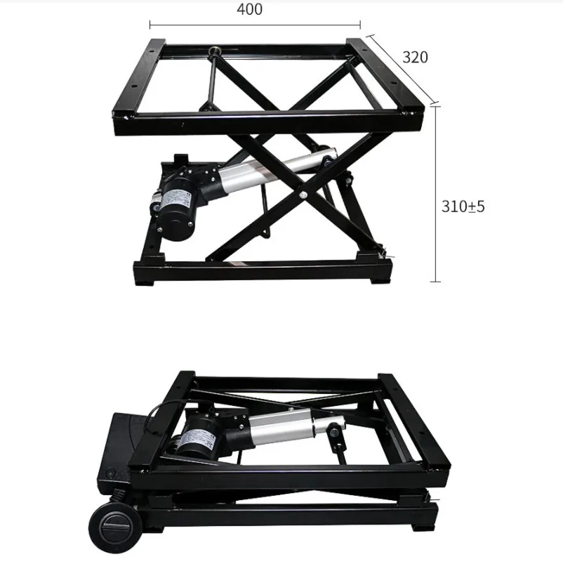 Folding lift coffee table bracket multifunctional wired remote control dining table universal hardware function frame