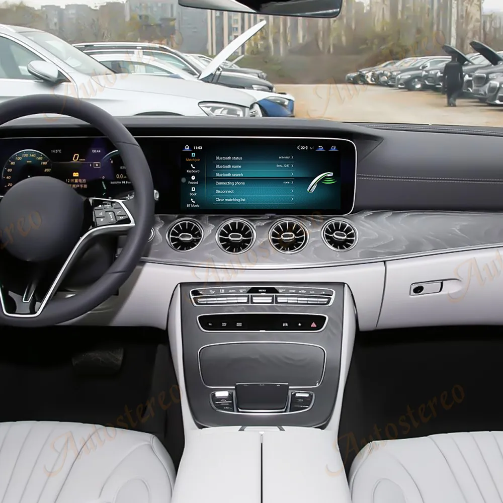 

25-дюймовый автомобильный Android-плеер с двойным экраном Qualcomm для Mercedes-Benz CLS (W257) 2021-2024 автомобильный GPS Navi головное устройство мультимедийный плеер