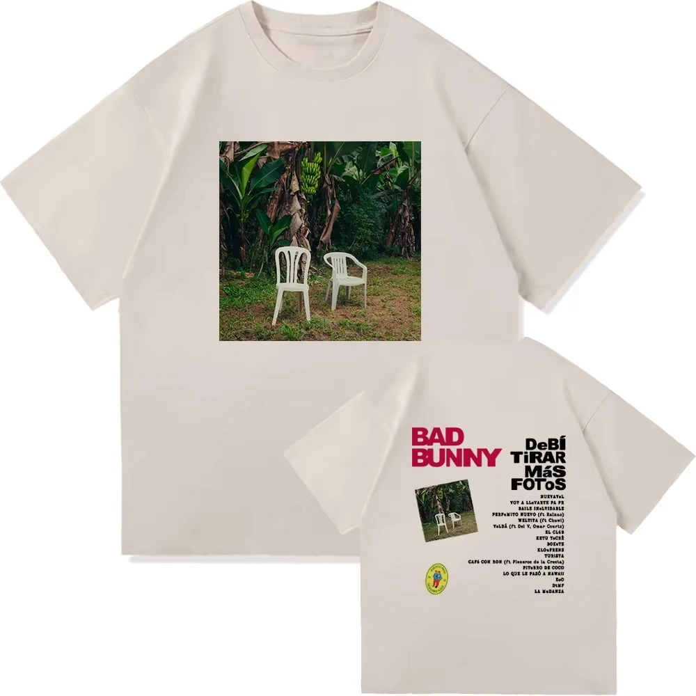 DTMF Debí Tirar Más Fotos camiseta BAD BUNNY 2025 nuevo álbum hombres/mujeres ropa Harajuku alta calidad Tops Fans regalo camisetas