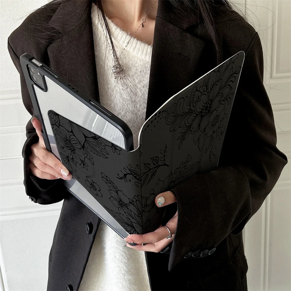 

360 ° Rotating Foldable Case to Easily Protect Your Pad: Compatible with iPad Air 6,Air 5,4,10,2024,air m3/a16 2025