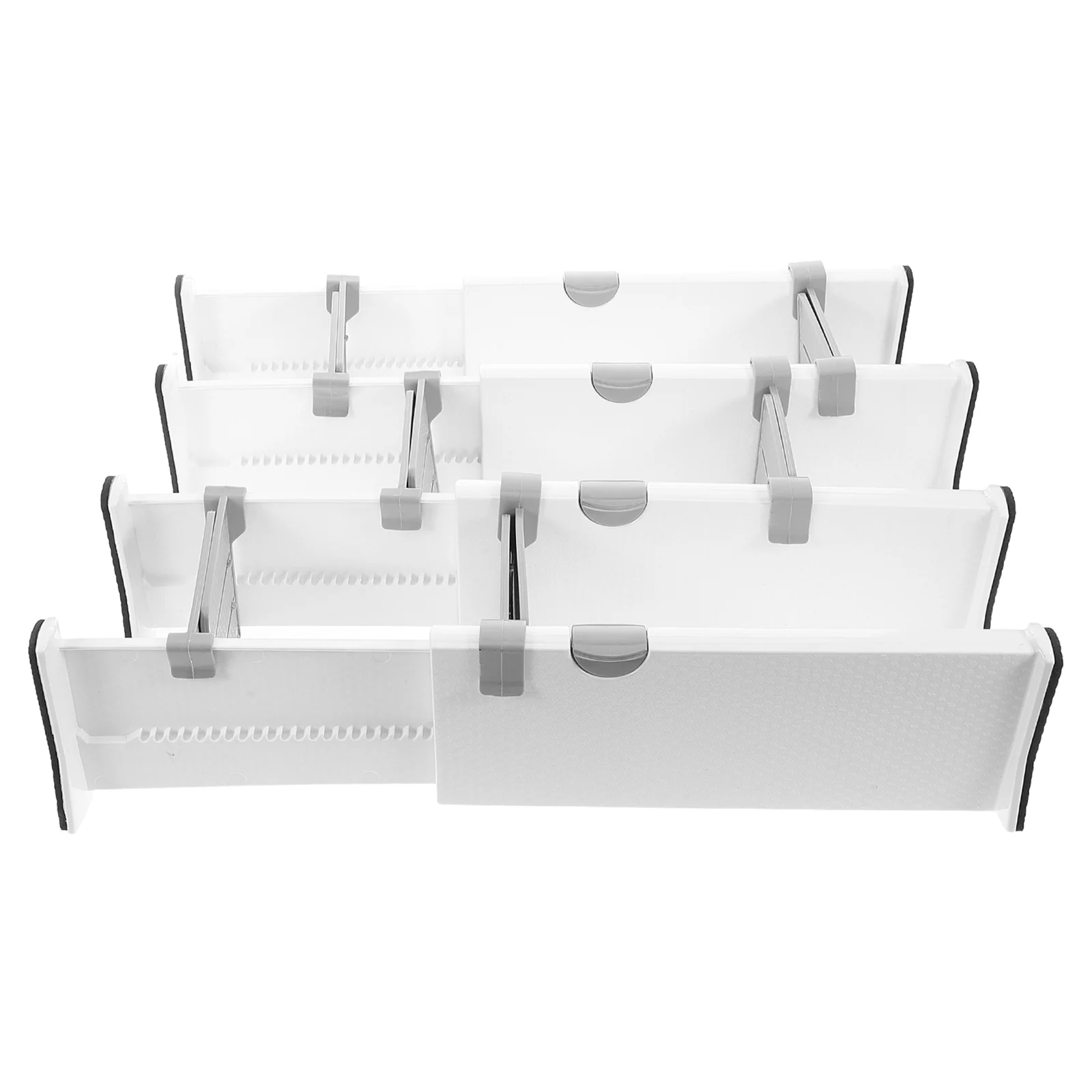 

Plastic Drawer Dividers Adjustable Organizer for Clothes Underwear Socks Storage Kitchen Drawer Organizers