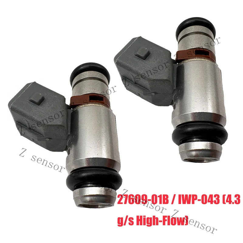 Set of 2 Fuel Injectors 27609-01B For Harley-Davidson 2001-2016 Twin Cam 4.3g/s