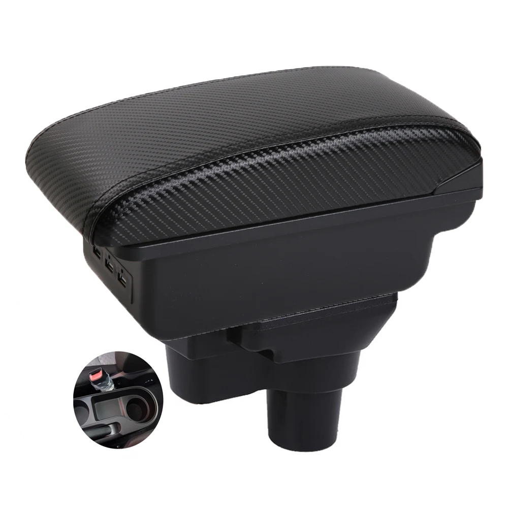 For Car KIA Rio 4 Rio X-line Solaris 2 Accent Vern Armrest box central armrest storage box elbow support for drivers