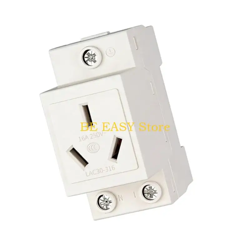 E28F Industrial DIN Rails Socket Rails Mount Electrical Socket With Metal Conductors