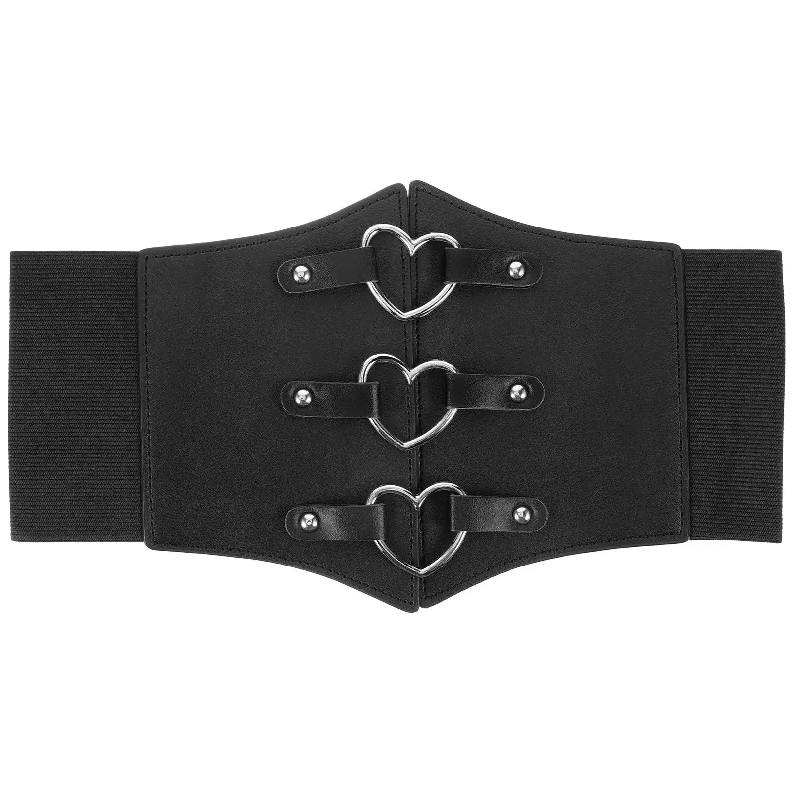 

Retro Girdle Belt Women Simple Corset Oversized Shirt Dress Black Alloy Wide Waist Belts For Women Decorative Belts