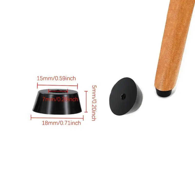 4-24pcs Furniture Leveling Feet, Clear Chair Leg Protectors, Adjustable Shockproof Floor Glide Pads for Tile Wood Table Machine