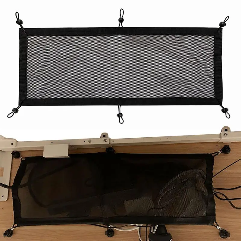 Under Desk Mesh Net Organizer, Network Cable Storage, Space Saving, grande capacidade, saco para a maioria das mesas