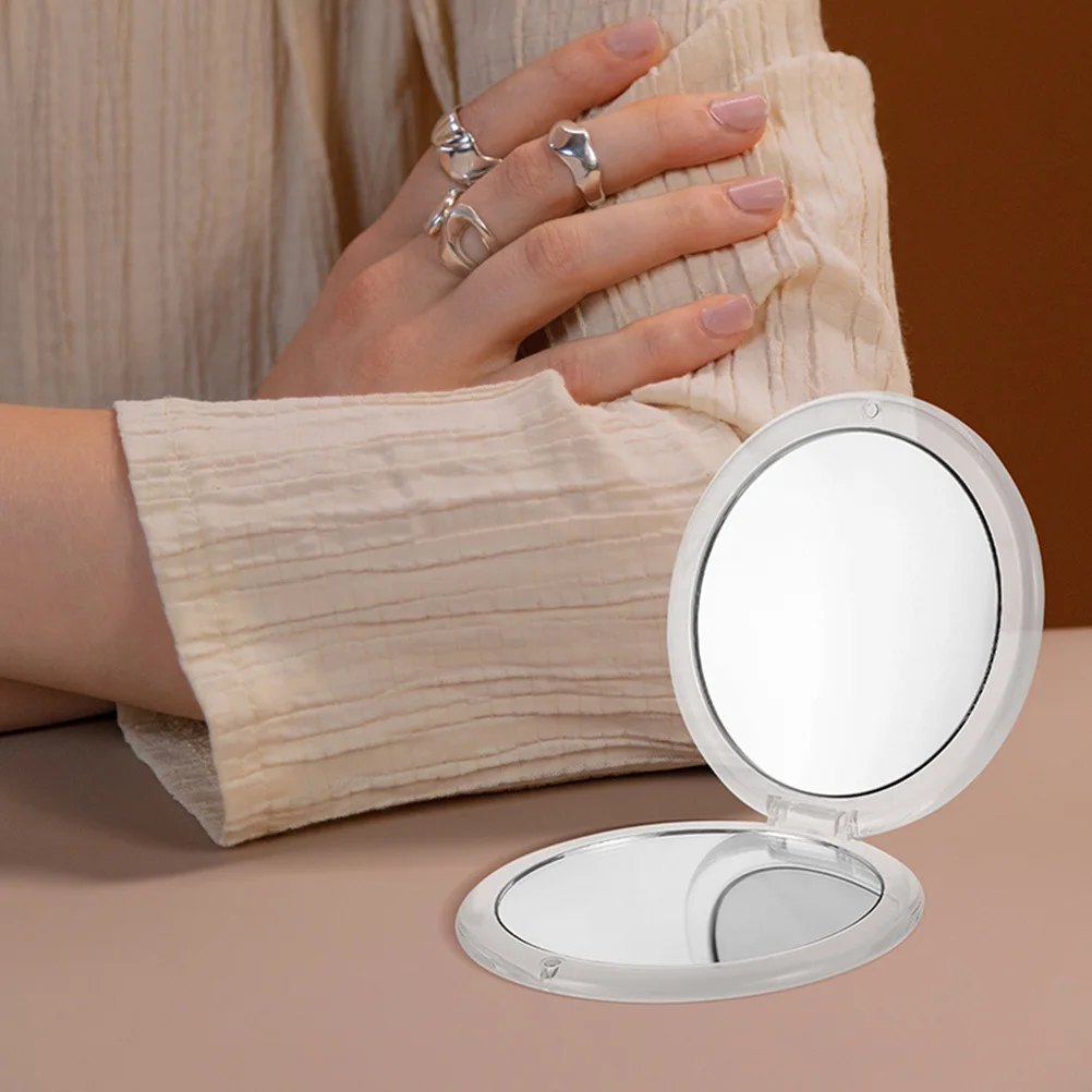 Folding Vintage Compact Mirror 7x Magnification Mini Pocket Mirror Makeup Compact for Purse Bridal Party Bridesmaids Gifts