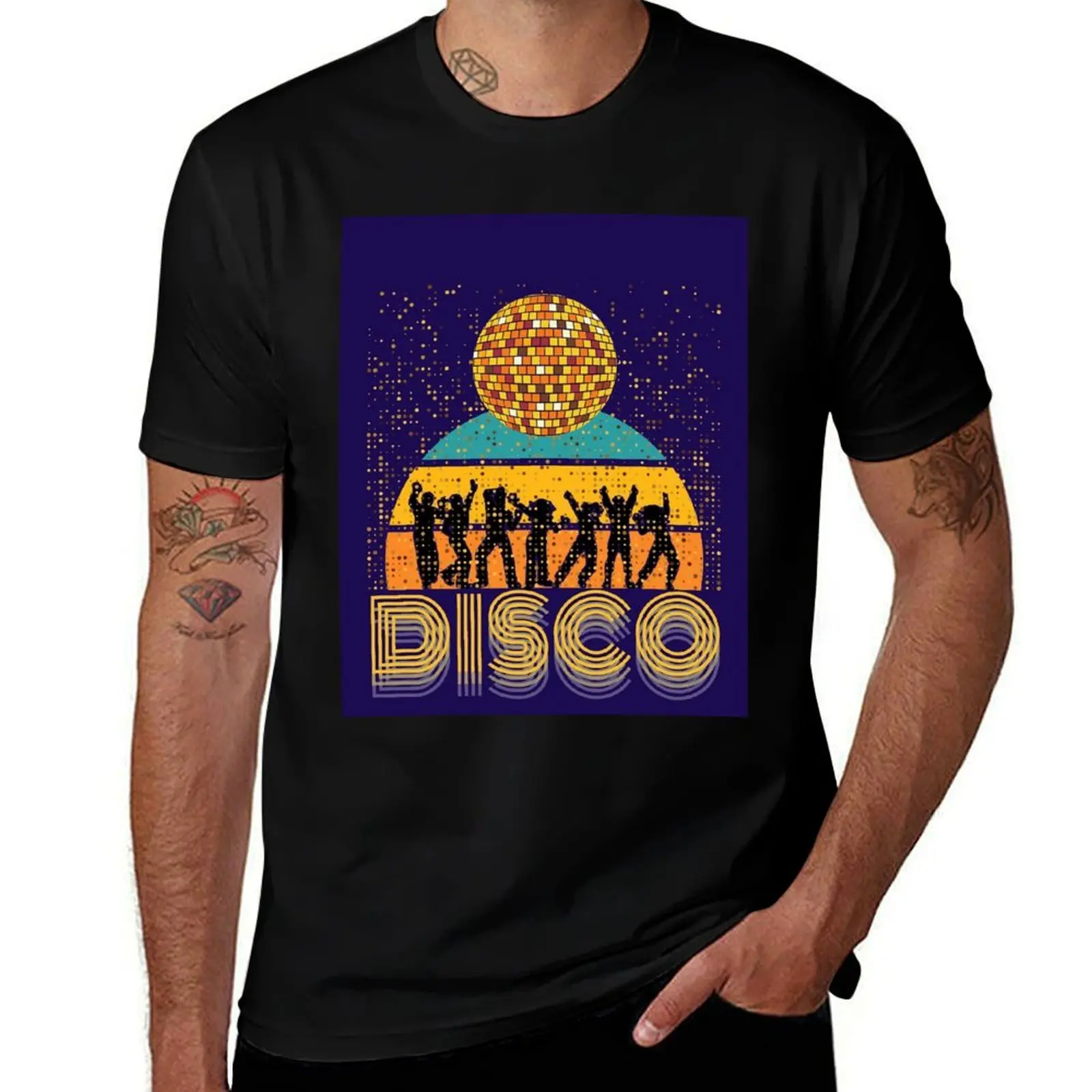 

Disco 70's 80s Themed Shirt Vintage Retro Dancing Old School T-Shirt t shirts for man pack cotton t shirts designer T-shirt