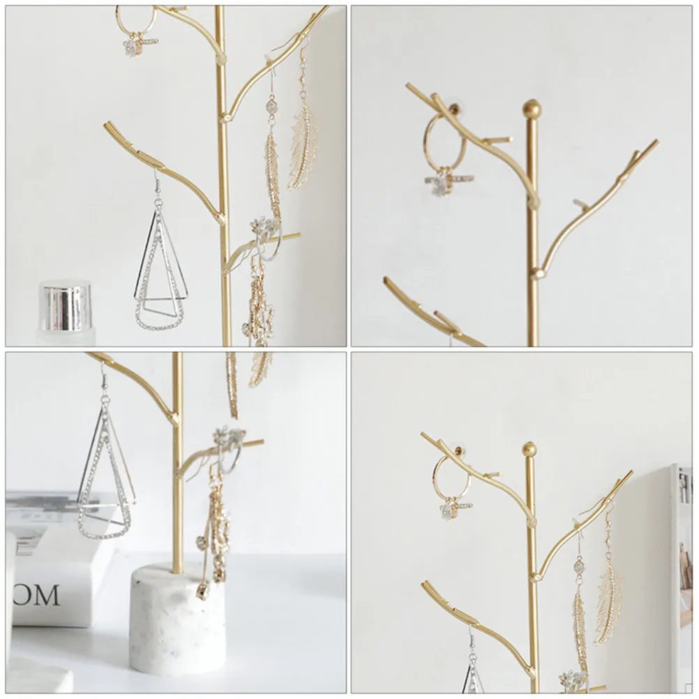 

1Pcs Multi Functional Jewelry Display Stand Tree Shaped Hanging Organizer for Necklaces Earrings Bracelets Wall Mount Decor Gift