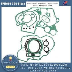 Motorcycle Engine Gaskets Cylinder Crankcase Covers Gasket Kit Set For 450 520 525 SX 2003-2006