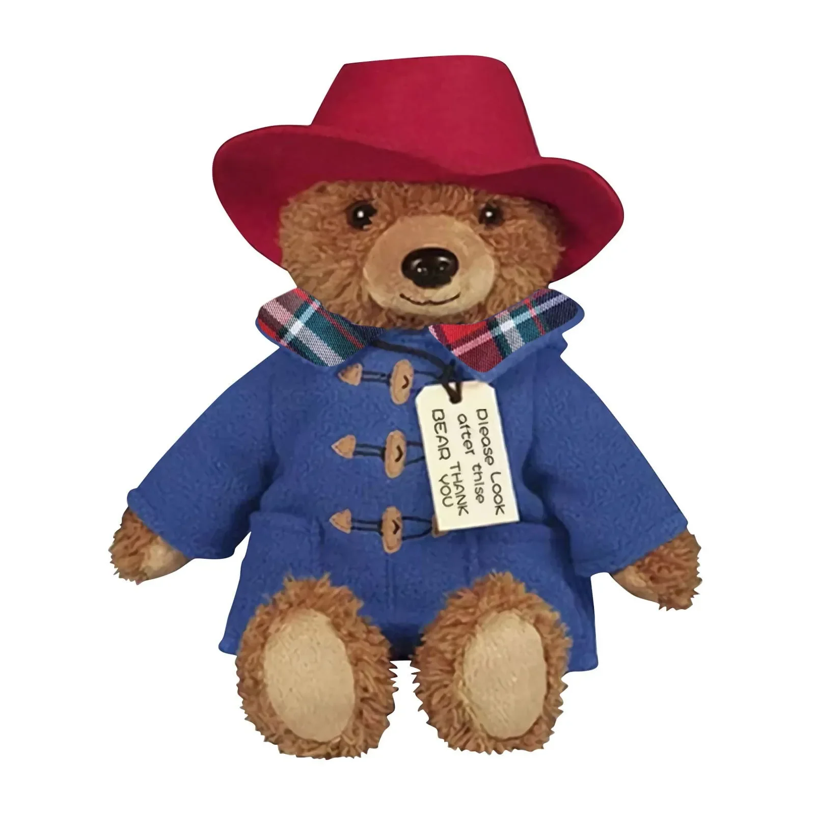 Original Classic Paddington Bear Plush Toy Kawaii Small Bear Portable Handbag Stuffed Dolls High Quality Children Gifts 29cm