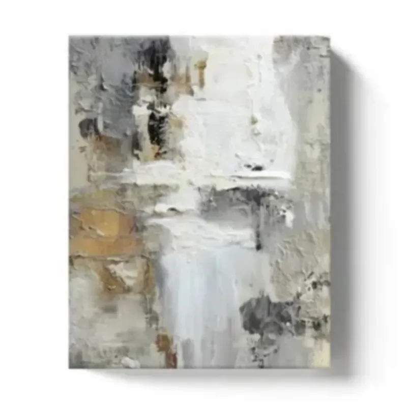 Abstract Thick Oil Painting Handmade on Canvas Luxury Texture Wall Art for Hotel Villa Office Interior Design Modern Decor