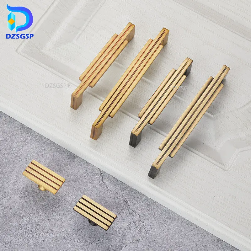 

Solid Copper Handle Brass Door Handle Drawer Door Cabinet Modern Minimalist High-end Drawer Knobs Cupboard Handles