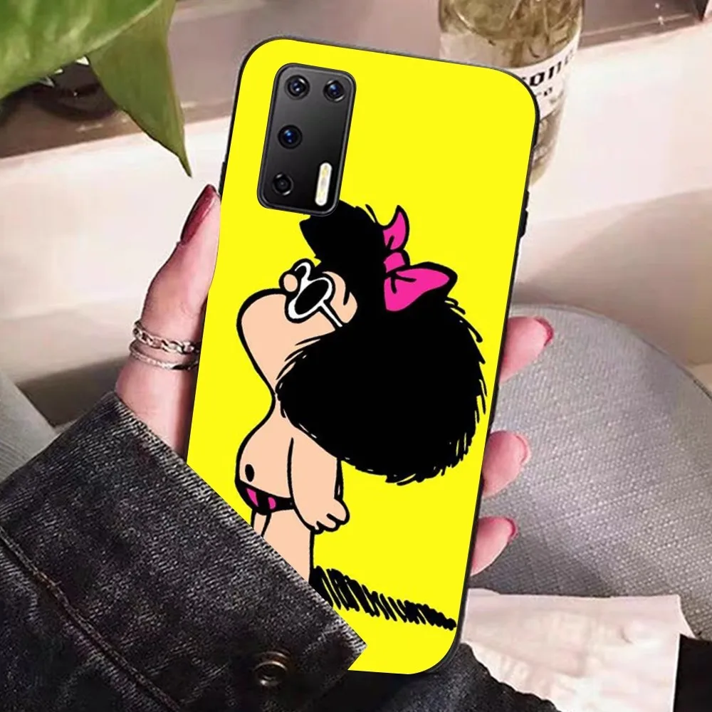 Cute Cartoon Mafalda Phone Case For Huawei P 8 9 10 20 30 40 50 Pro Lite Psmart Honor 10 lite 70 Mate 20lite